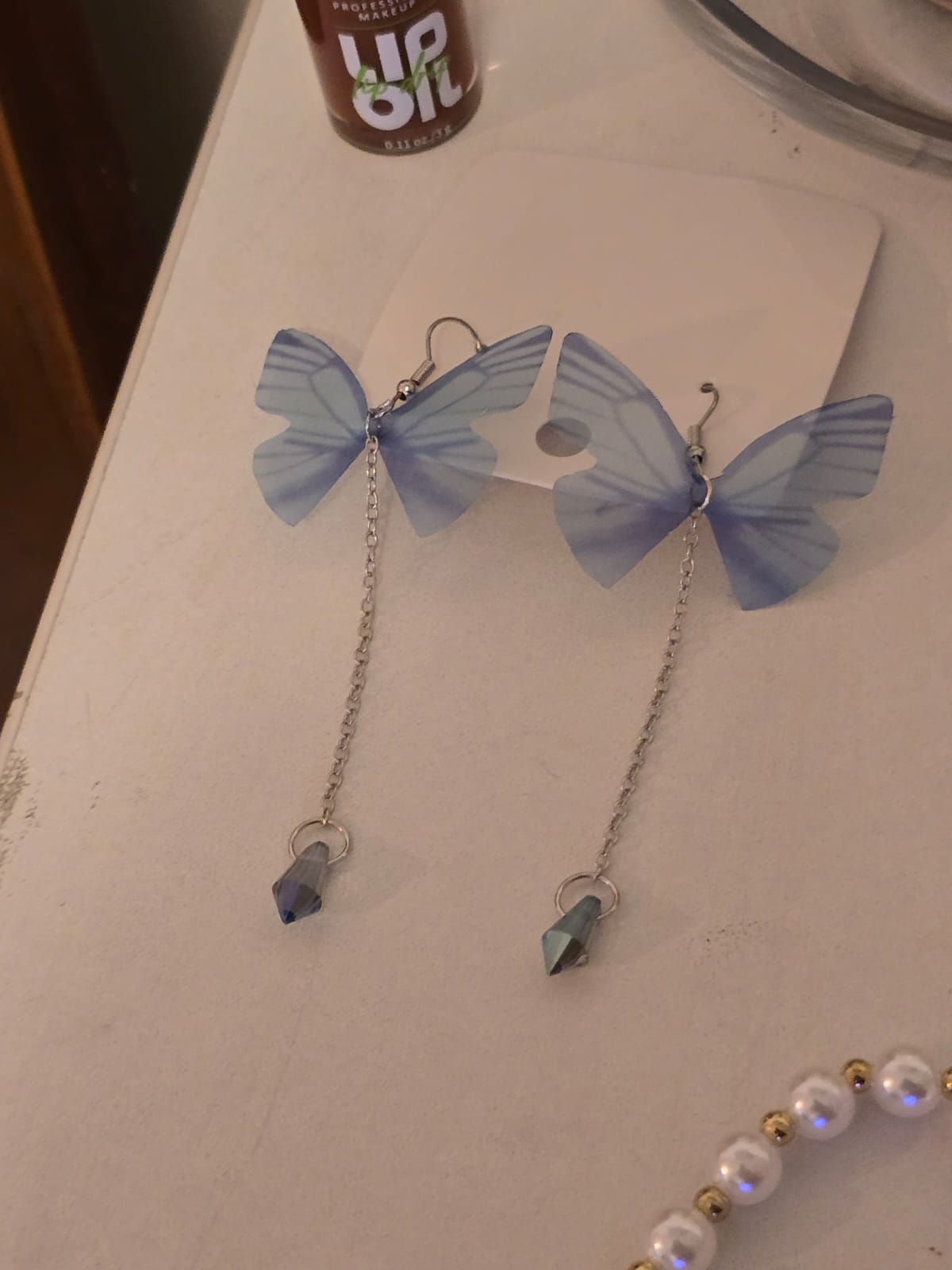 Aretes Mariposa Azul